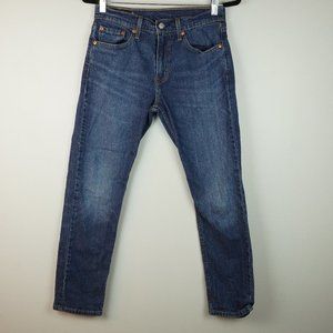 Levi's 502 Blue Dark Wash‎ Jeans Size W29 L30 Check Measurements